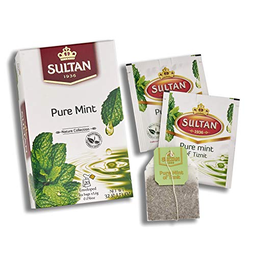 SULTAN TEA Marokkanischer Grüntee mit reinen Minze- und Tiznit Kräutertees (Packung mit 8-160 Teebeuteln) – Bild 4