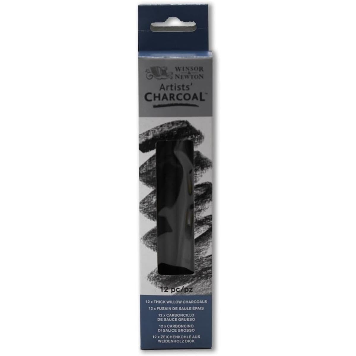 Winsor & Newton Thick Charcoal Stick (Pack of 12)