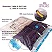 Lekors Vacuum Storage Bags - Pack of 6 Jumbo space saver bags - 3x Extra Large (39x31 inch) +3x Large (31x24 inch) + Free Hand Pump for Travel - Extra thick seal storage bags (80% Compression)