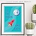 Pillow and Toast Kids Room Decor - Elevate Your Space with Vibrant 11x17 Wall Art, Perfect for Boys Room, Baby Nursery, and More! Easy to Hang, Inspire Imaginations.