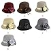 Voberry® Women's Retro Ribbon Flower Bow Solid Color Fedora Bowler Hat Caps (A)