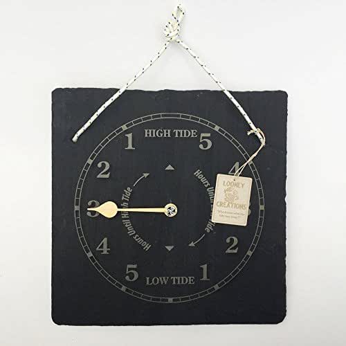 Slate Tide clockwall hanging.Lovely coastal housewarming
