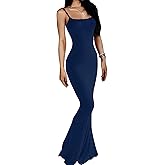 AnotherChill Women's Casual Lounge Slip Long Dress Sexy Sleeveless Backless Bodycon Maxi Dresses 2025 Summer Slim Elegant