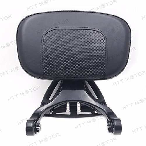 XKMT-Multi Purpose Adjustable Driver Passenger Backrest Rack Compatible With Touring Softail [B072BHSBYJ]