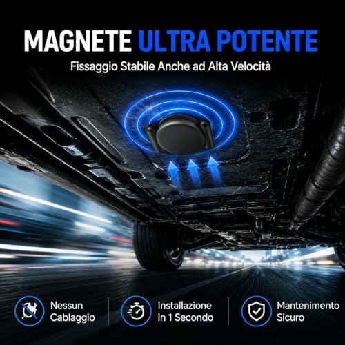 GPS Tracker, Hidden Car GPS Tracker, Without Subscription, Magnetic GPS for Cars, Android and iOS Tracker Supports Systems, GPS Locator for Vehicles/Key/Luggage/Motorcycle (Black)