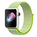 Yunsea Compatible for Apple Watch Band 38mm, New Nylon Sport Loop, with Hook and Loop Fastener, Adjustable Closure Wrist Strap, Replacement Band Compatible for iwatch, (38mm, Flash Light)