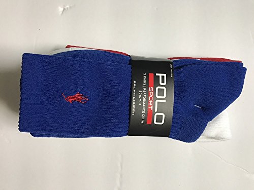Polo ralph lauren sport performance crew boys’ socks …