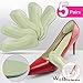 Heel Grips Pads Leather Liner Cushions Inserts for Loose Shoes,Shoe Pads for Shoes Too Big 5pairs (Beige)