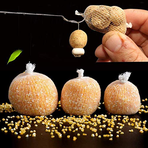 Hunter's Tail Water-Soluble Fishing Mesh, PVA Mesh Fishing Bait Mesh Bag Stocking Baits Non-Toxic No Pollution Efficient Fishing Tool