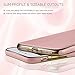 LOHASIC for iPhone 8 Plus Case, Premium Texture Leather Ultra Slim Excellent Grip Soft Case Compatible with iPhone 8 Plus - [Rose Gold]