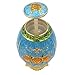 Retro Metal Automatic Toothpick Holder,Push Style Egg Shape Auto Toothpick Case for Home Restaurant Party Decoration,Rose,Blue