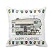 Onker Cute RV Vintage Fifth Wheel Camper Travel Trailer Pillow Home Style Cotton Linen Decorative Couple Throw Pillow Cover Cushion Case Couple Pillow Case