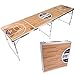 Can't Stop Party Supplies Portable Tailgating Beer Pong Table Easily Foldable w/ Adjustable Height Options - Basketball Design