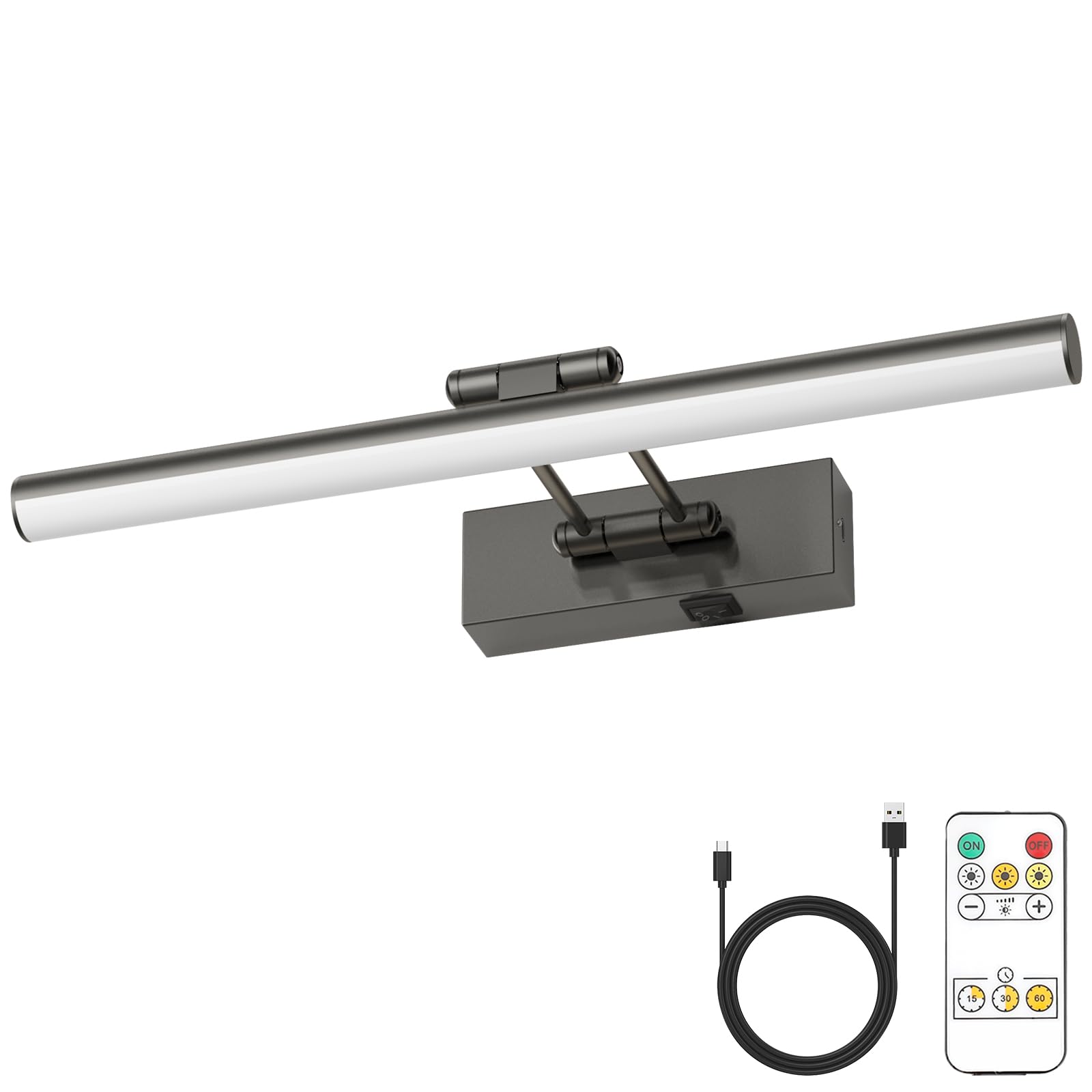 JUSHENG Battery Operated Picture Light with Remote