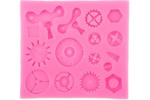 Steampunk Clocks Gear Sugar Mold Fondant Cake Food Grade Silicone Baking Tools Chocolate Molds