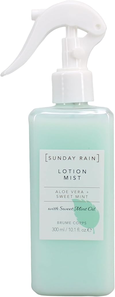 Sunday Rain Moisturising Body Lotion Mist Aloe Vera Sweet Mint Vegan Cruelty