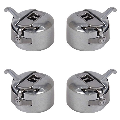 Highmoor Sewing Machine Bobbin Case For Brother Janome Elna Bernina Singer Bernina Kenmore Babylock White Sewing Machines 4 pack