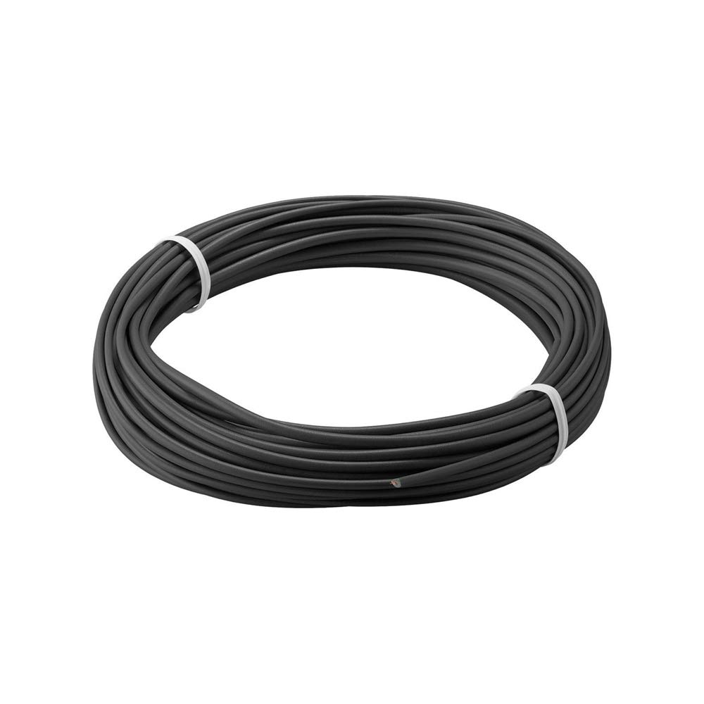 Goobay Copper Stranded Insulated Single Core Multiwire (18 x 0.1 mm) 10m Cable Length, black, 55045