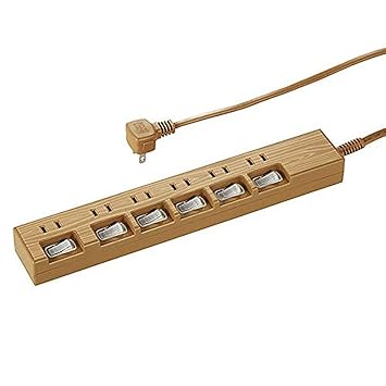 Amazon 6個口 電源タップ 家庭用 節電タップ 延長コード3m 個別