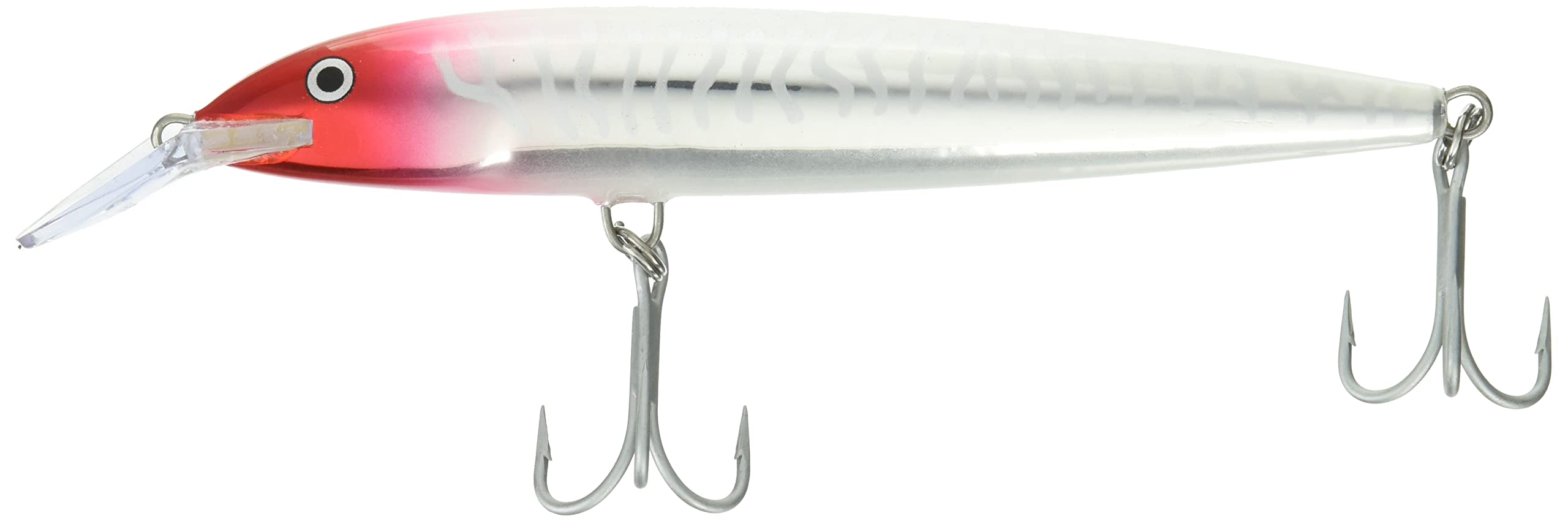 Rapala Floating Magnum Lure with Two No. 1/0 Hooks, 14 cm Length, Red Head UV