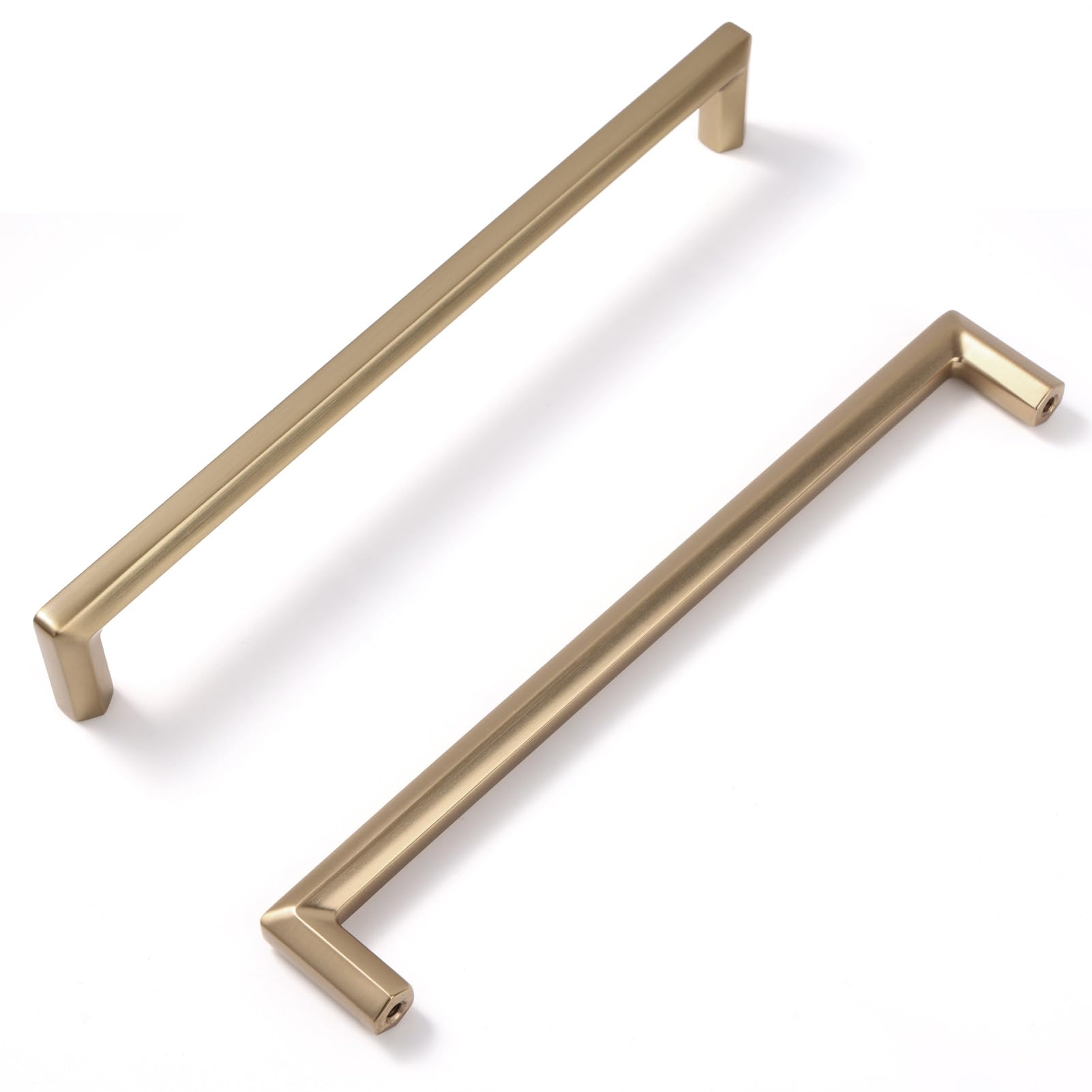 Photo 1 of Vicycmc Champagne Bronze Zinc Alloy Solid Cabinet Pulls 7-1/2 Inch(192mm) Hole Center,Dresser Cabinet Handles Luxury Cabinet Pull Hardware for Bedroom, Kitchen 6 Pack 2401