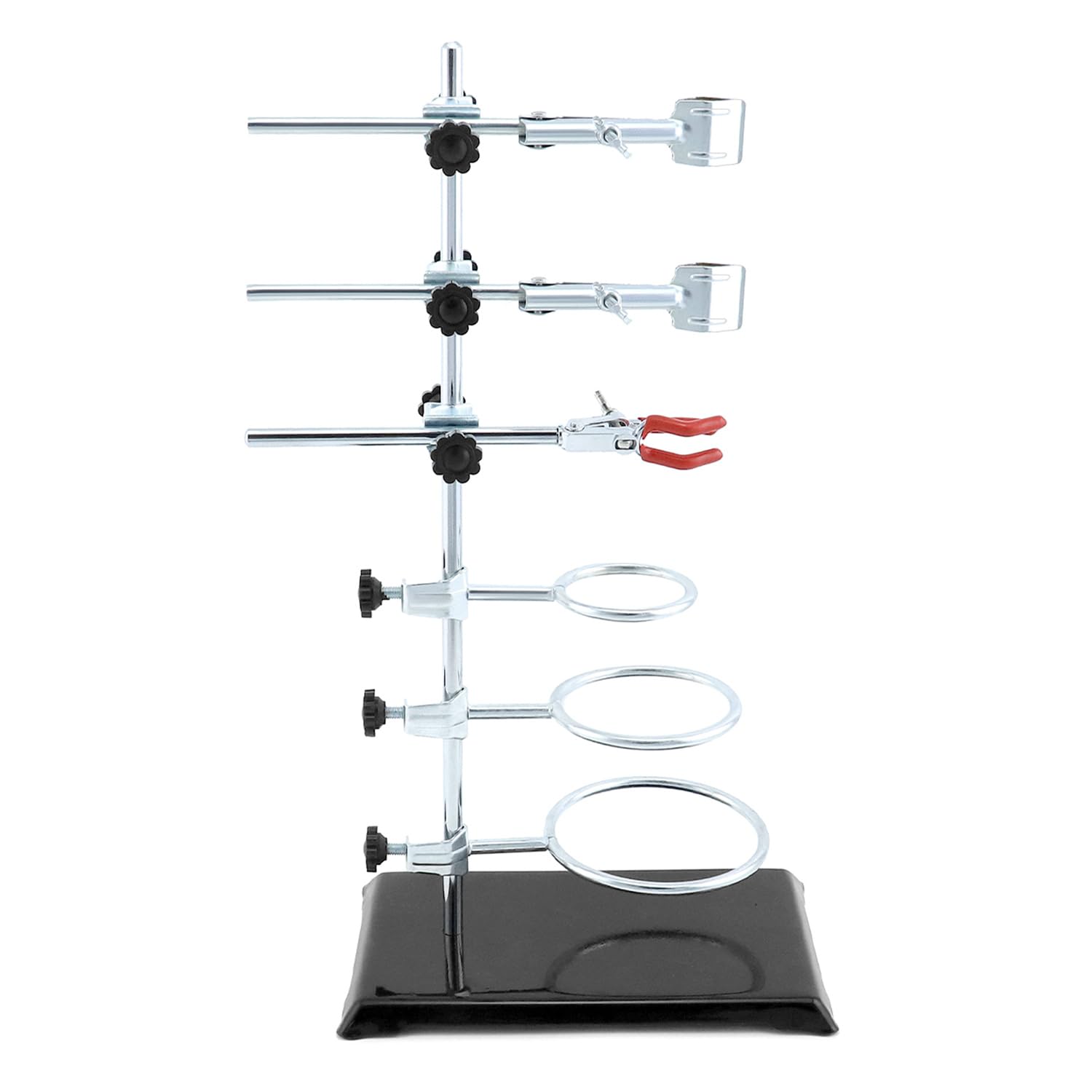 QWORK Laboratory Grade Metalware Set, 2 Pack Lab Support Stand Set With ...