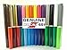 VViViD ORACAL 651 Multi-Colored Vinyl Solvent-Based Adhesive-Backed Calendared Wrap Decals w/Yellow Multi-Purpose Squeegee (12x 5ft, Dark Green)