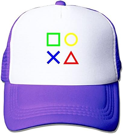 Yzygf Cap Playstation Joypad Men Fashion Flat Hip Hop Adjustable Caps Digital Printed Mesh Caps
