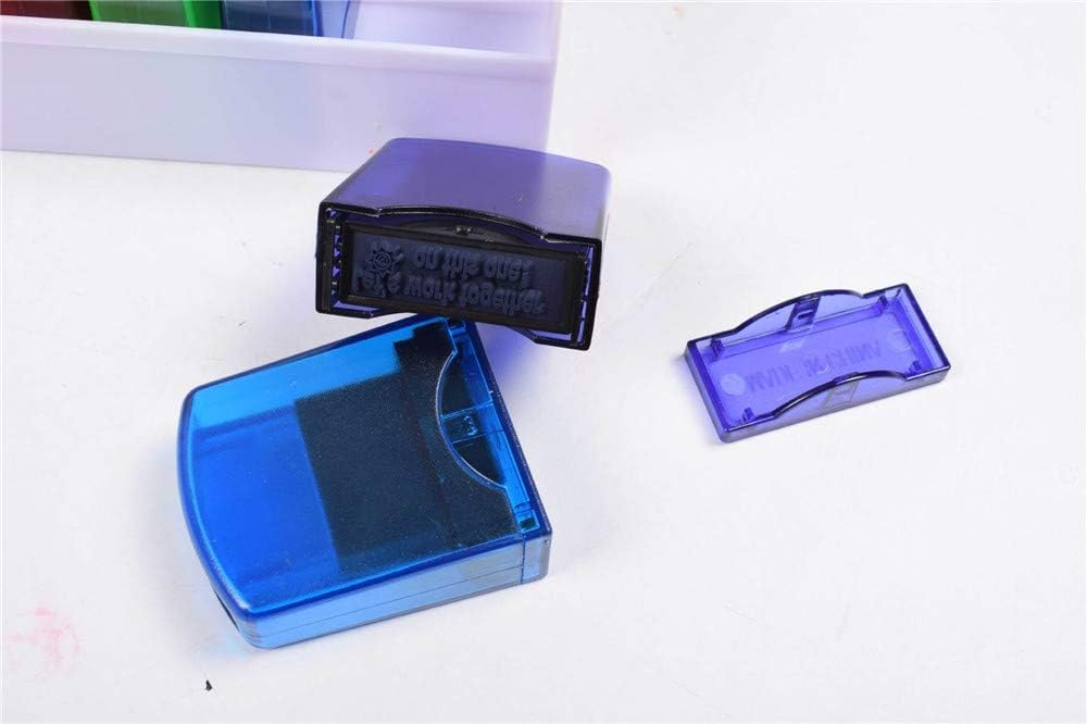 Home Office Business Rubber Stamp - Self Inking Pre-Inked Office Stamp Set, Student Awards & Student Incentives, Self-Inking Motivation School Grading Teacher Stamp Set and Tray (8PCS) : Office Products