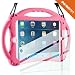TopEsct iPad Mini Case Kids Shockproof Handle Stand Cover&(Tempered Glass Screen Protector) for iPad Mini, Mini 2, Mini 3 and iPad Mini Retina Models (Pink)