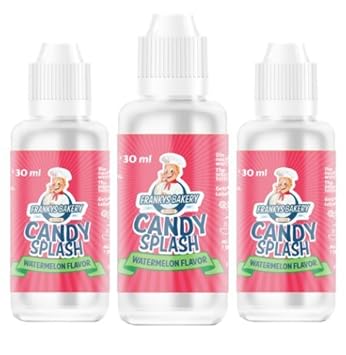 Candy Splash Frankys Bakery kalorienfreies Aroma fluessiger Lebensmittelaroma Diät (Vanilla), 30 ml