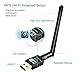Wsky Wireless USB Wifi Adapter - Newest WPS Secure Tech - 600M Dual Band (2.4G/150Mbps+5G/433Mbps) - Usb Wireless Network Adapter - Unique Design Brings Easy and Free Wireless Digital Life!