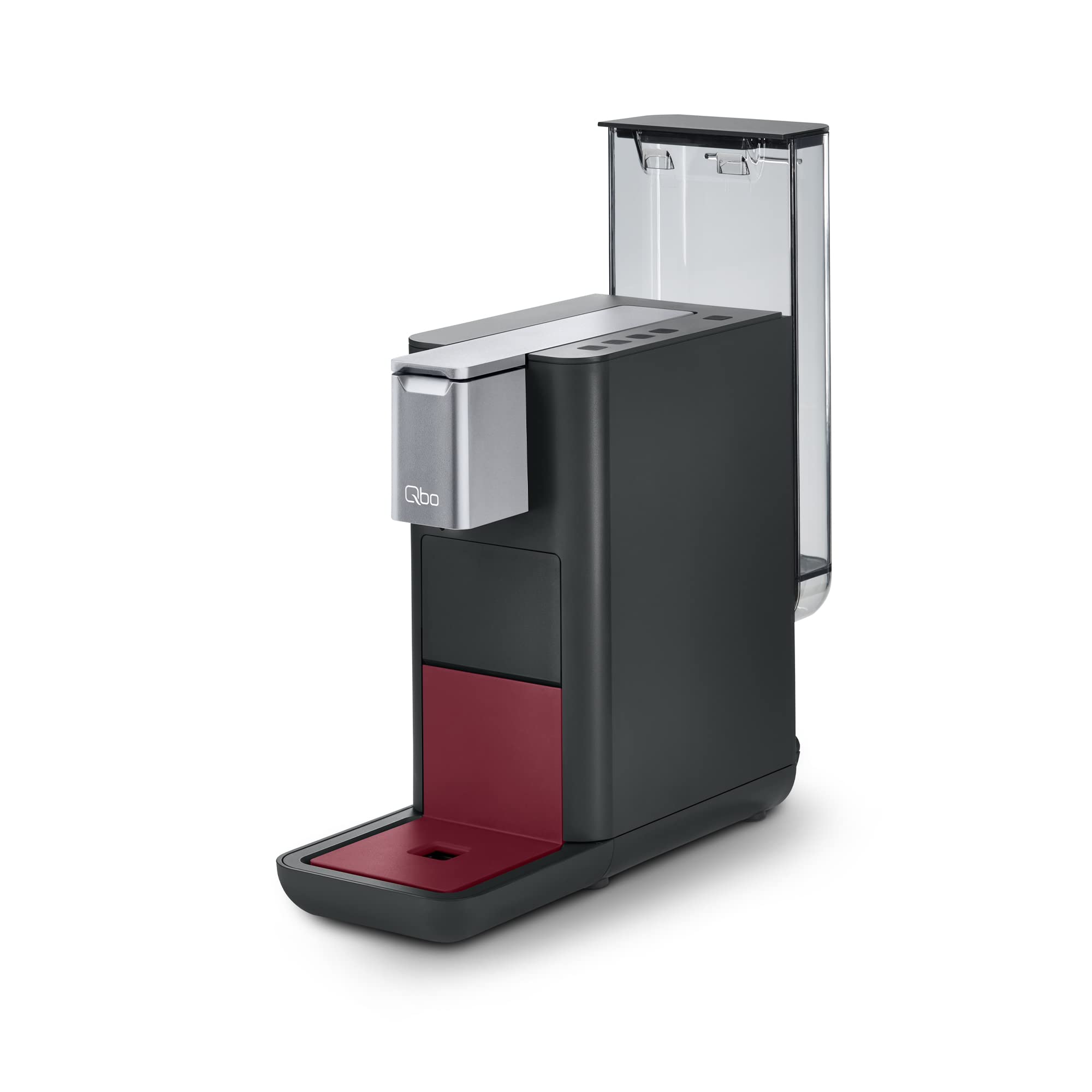 Tchibo Qbo ESSENTIAL Premium Kapselmaschine inkl. 16 recyclebare Qbo Kapseln für Espresso, Caffè und Caffè Grande, kompaktes, innovatives Design, Dark Berry 3