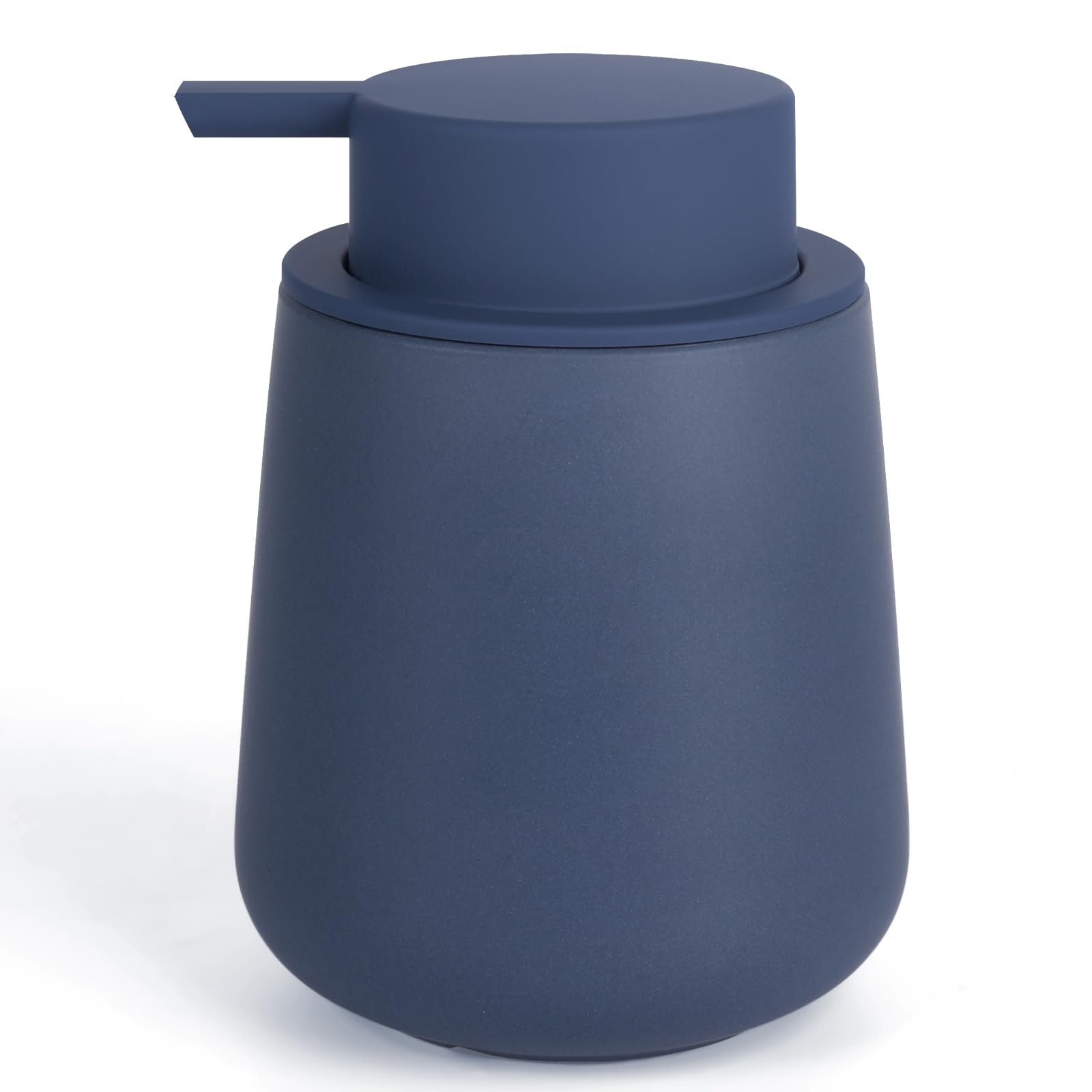 Photo 1 of Bosilunlife Soap Dispenser Bathroom - Blue Ceramic Soap Dispenser Lotion Hand Pump Dish Soap Bottle for Kitchen 12oz Refillable Liquid Hand Wash Dispenser for Bathroom