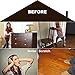 Furniture Felt Pads 168 Pieces Felt Furniture Pads Felt Pads Self Adhesive 5mm Thick Anti Scratch Two Colors Brown and Beige Felt for Furniture Protector for Wood Hardwood Floor with 30 Rubber Bumpers
