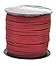 Mandala Crafts Faux Suede Cords Maroon Leather Cords for Jewelry Making - 2.65mm Leather Laces Leather Strips Flat Vegan Leather Strings for Dream Catchers Supplies