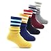 Boys Winter Warm Socks Kids Cotton Crew Socks Cartoon Bear Socks For Boys
