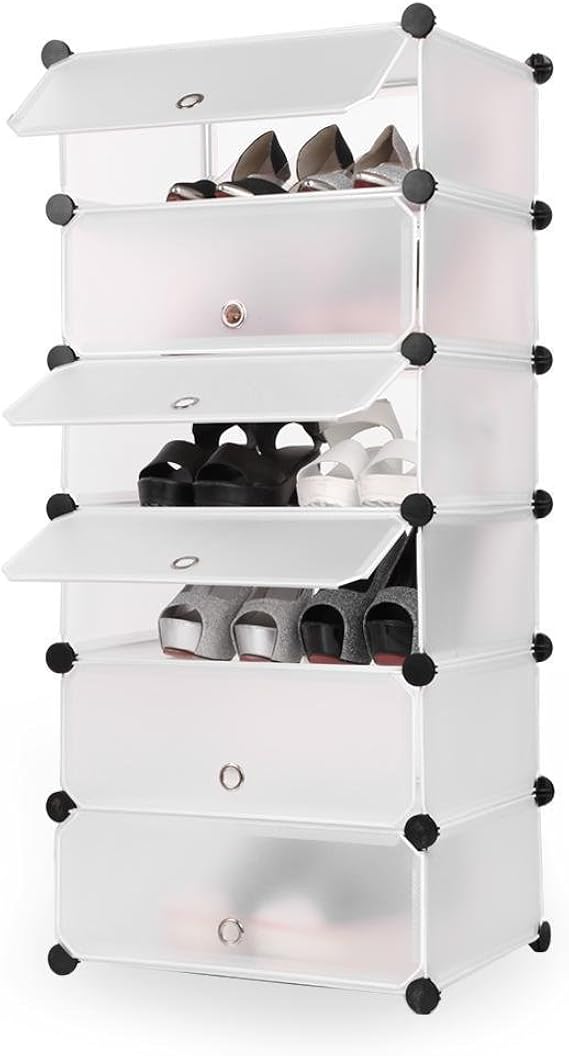 Lonlier Zapatero de Plastico Armario Organizador Estantería