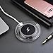VICTOREM Qi Wireless Charger For iPhone 8 / iPhone 8 plus / iPhone X / Galaxy S6 / S6 Edge / S7 / S7 Edge / S8 / S8 Edge / Note5 Crystal Wireless Charging Pad (Black)