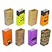Rulyyo Halloween Trick or Treat Goody Gags Gift Bags, 8 Design, 40 PCS Halloween Treat Bags Party Favor Candy Bags