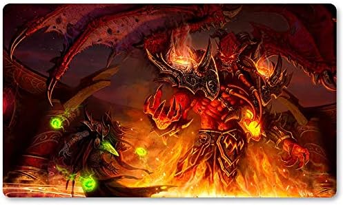 Warcraft9 -Board Game Warcraft Playmat Wow Table Mat Games Keyboard Pad Size 60X35CM World of Warcraft Mousepad for Yugioh Pokemon MTG or TCG