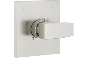 GUOLAIBA Replacement for Delta 13/14 Series Shower Trim Kit, Compatible with Delta R10000 Valve Shower Handle Set (Cartridge and Valve Not Included), Brushed Nickel