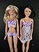 Doll Bra and Underwear Set in Light Purple with Nightgown Made to Fit Barbie Doll
