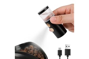 watchget 20ml Cylindrical Coffee Bean Atomizer Rdt Sprayer for Reducing Coffee Powder Static, Portable Electric Nano-Atomizer Rechargeable Espresso Sprayer, Black