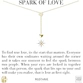 MUSTHAVE 18K Gold Plated Y-Shaped Cubic Double Drop Heart Necklace, Women Necklace, Birthday, Anniversary, Love, Fiancee (Yellow Gold)