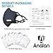 ANALAN Dust Mask Anti Air Pollution Mask Washable Reusable Mouth Masks for Allergies Smoke Pollen with 7Pcs Mask Filter