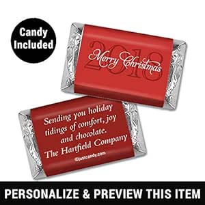 Amazon.com : Christmas Candy Personalized Hershey's Miniatures (60
