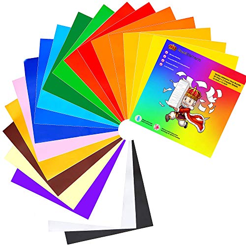 Royal Elements Adhesive Vinyl Sheets 45 Sheets Assorted Colors for