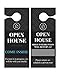 Open House Tour Must Have! 10 Pack of Open House Door Hanger Inviting Buyers Inside Rather than Disrupting Current Tour. Great For Realtors & For Sale By Owners FSBO. Convenient for Busy Open Houses!