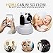 Yooan WiFi IP Camera 720P HD Wireless Camera Baby Pet Monitor Surveillance Home Security Camera Nanny IP Cam Pan/Tilt with Motion Detection Two-Way Audio Night Vision